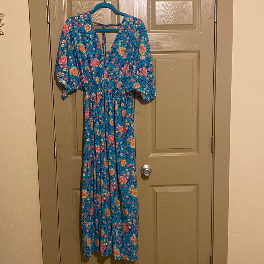 Bright Floral Maxi Dress